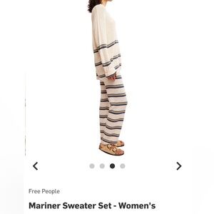 FP Beach Cream Knit Set with Subtle Rib Texture